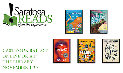 Vote for the SaratogaREADS! 2025 Community Read